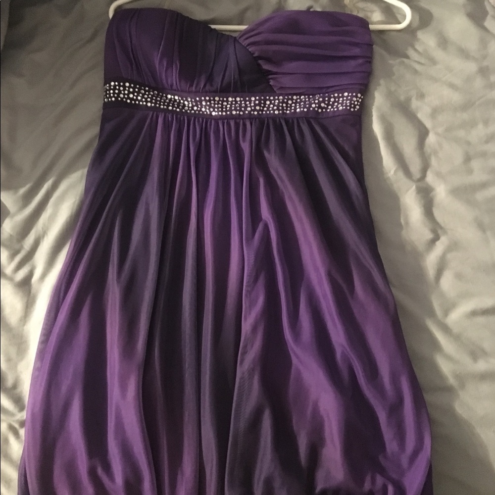 Purple homecoming dress